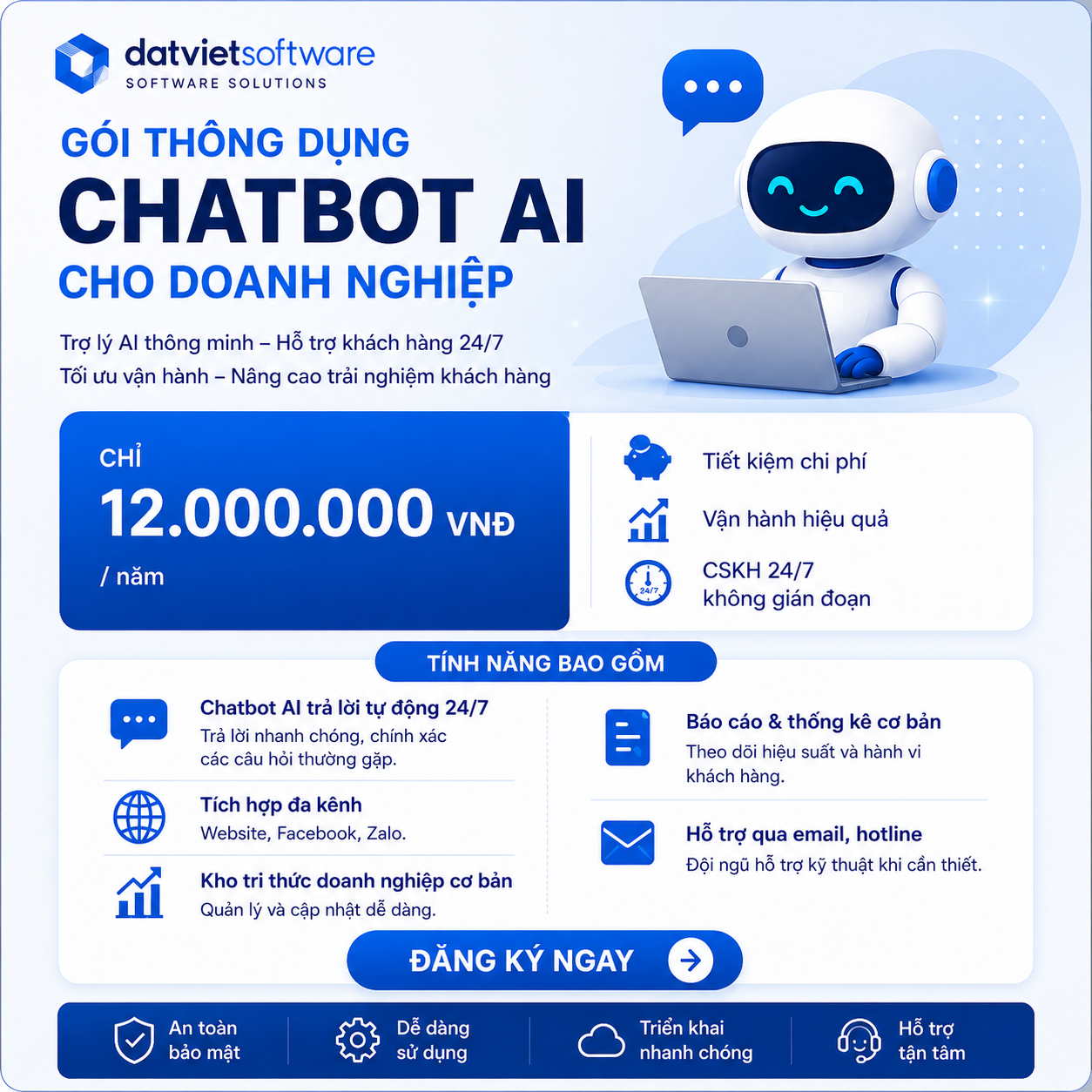 Gói ChatbotAI thông dụng